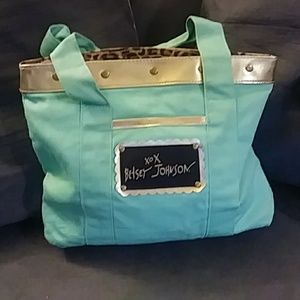 Betsey Johnson teal bag